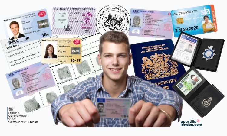 Examples of UK photo ID cards