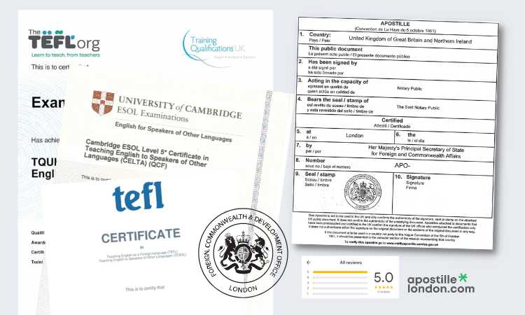 TEFL certificate examples with apostille TEFL certificate examples with apostille