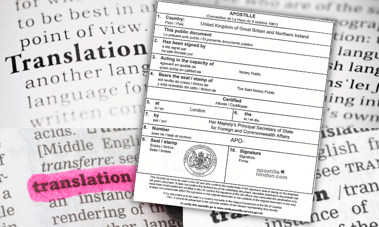 Apostille for translated documents Apostille for translated documents