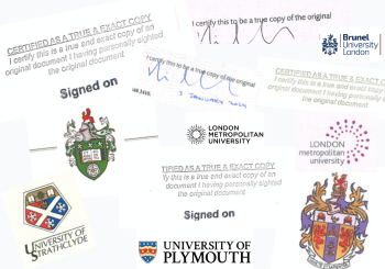 How to certify a ‘COPY’ of a UK degree to get an apostille