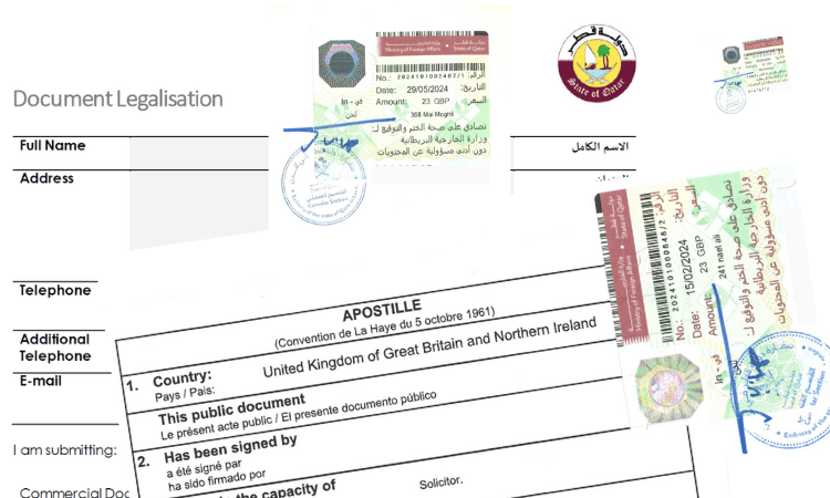 UAE embassy attestation signatures and stamp examples 